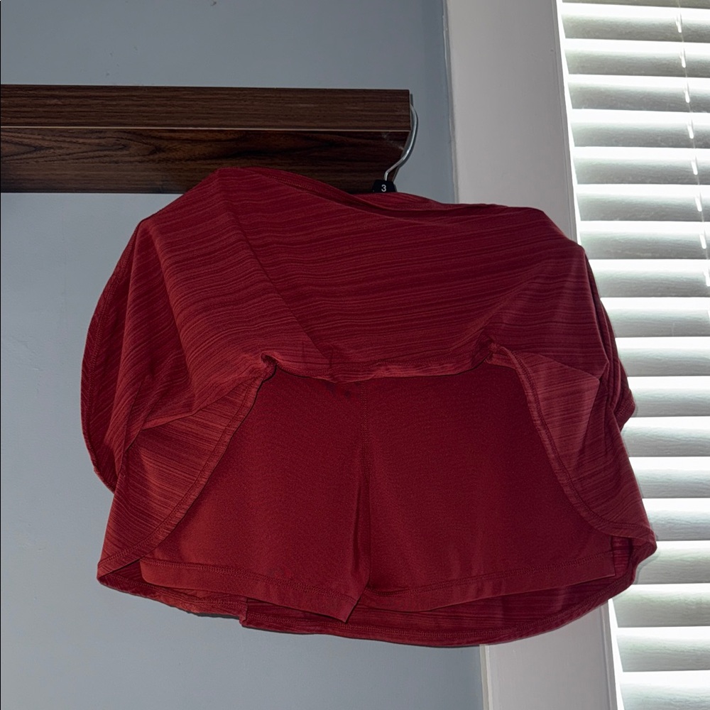 Athletic Red Ruffle Skort - Picture 3 of 4